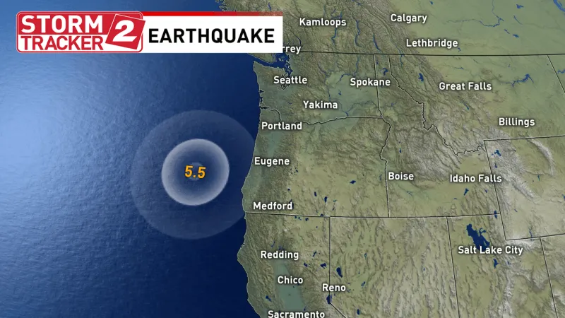 Magnitude 5.5 quake hits off Oregon coast near Blanco Fracture Zone, no tsunami threat
