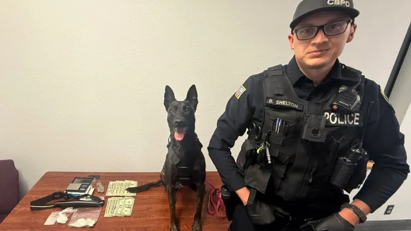 Traffic stop in Coos Bay leads to fentanyl, meth seizure with North Bend K9