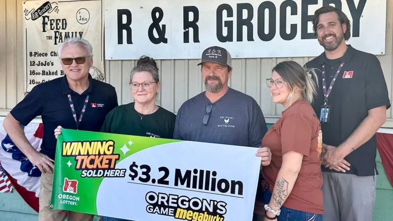 Prineville grocery store nets $32,000 bonus after selling $3.2M Megabucks winner