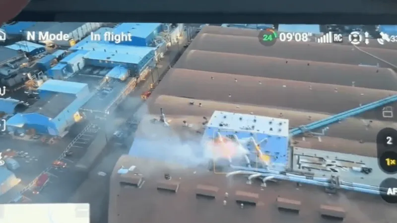 Albany firefighters battle roof fire at Arauco engineered wood products plant
