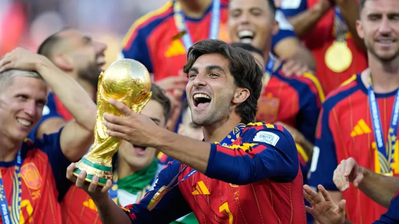 Spain wins the World Cup by beating Argentina 1-0 on Ferran Torres' goal in extra time