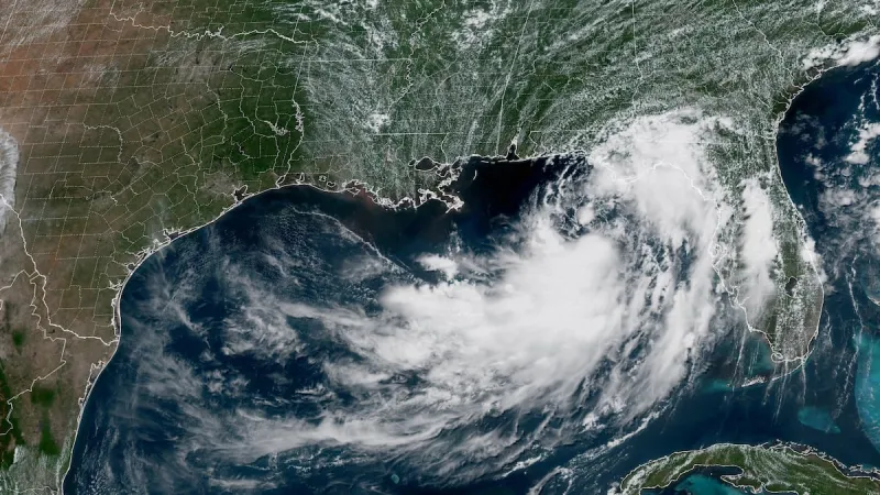 Tropical Storm Bertha forms in the Gulf of Mexico and could bring heavy rain to US coastal areas, forecasters say