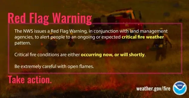 NWS Issues a Red Flag Warning