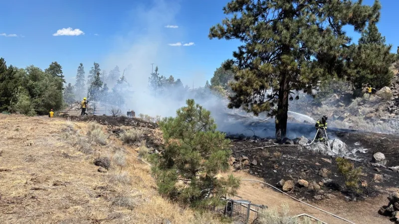 Two Bend fires in about an hour: 1-acre brush blaze, $100,000 damage in home fire