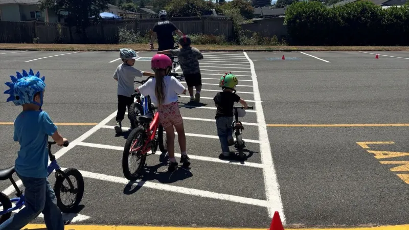 Coquille school resource deputy hosts bike rodeos, driver training for students