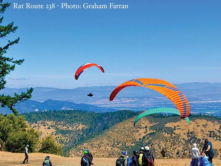DANCING WITH THE WIND: PARAGLIDING IN SOUTHERN OREGON -- by Graham Farran