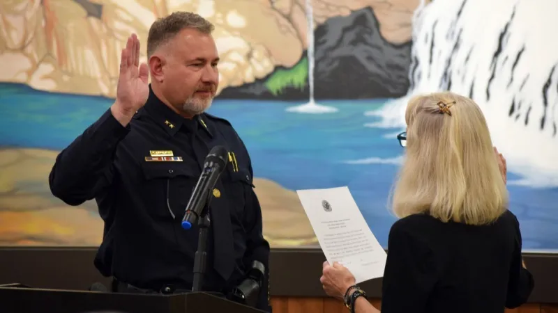 Cow Creek Umpqua Tribe names Todd Spingath chief of tribal police at Roseburg ceremony