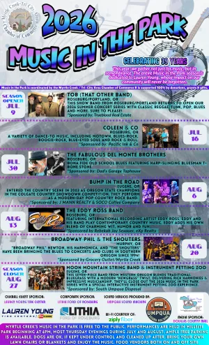 MYRTLE CREEK MUSIC IN THE PARK SERIES CONTINUES THURSDAY NIGHT