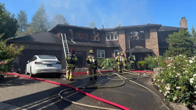 Resident and dog unaccounted for in West Linn house fire