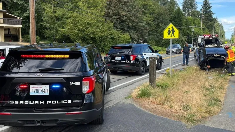 Rear of Tesla driving in Full Self-Driving mode sheared off in Issaquah crash