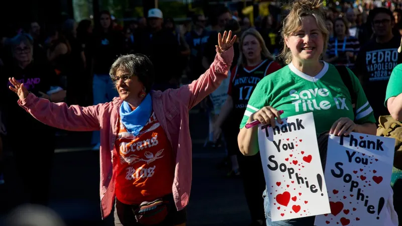 Fever beat Fire 112-98 as rallies over transgender athletes unfold outside Portland's Moda Center