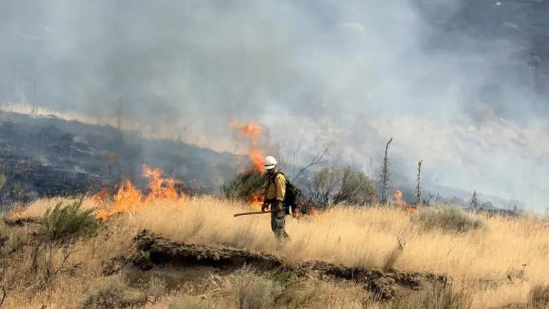 32 large wildfires burn across Oregon as firefighters take advantage of calmer conditions