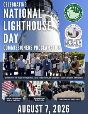COMMISSIONERS ISSUE PROCLAMATION FOR COAST GUARD/LIGHTHOUSE DAY