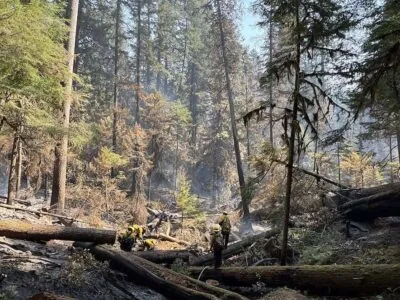 CASTLE FIRE NOW 35 PERCENT CONTAINED, MINIMUM FIRE GROWTH