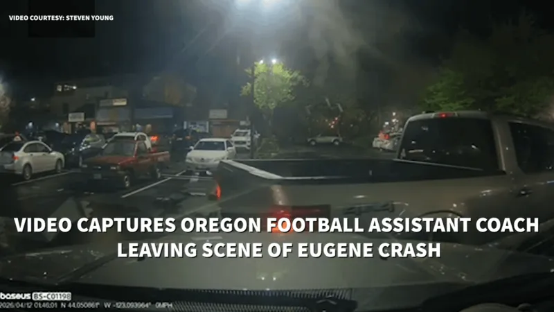 Dash cam clips show Ducks coach driving away, running red light after April 12 crash