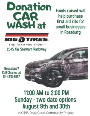 H.O.P.E DRUG COURT PARTICIPANT HOSTS COMMUNITY CAR WASH FUNDRAISERS
