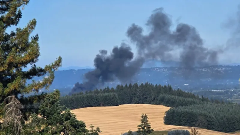 Garbage fire breaks out at waste management facility outside Hillsboro