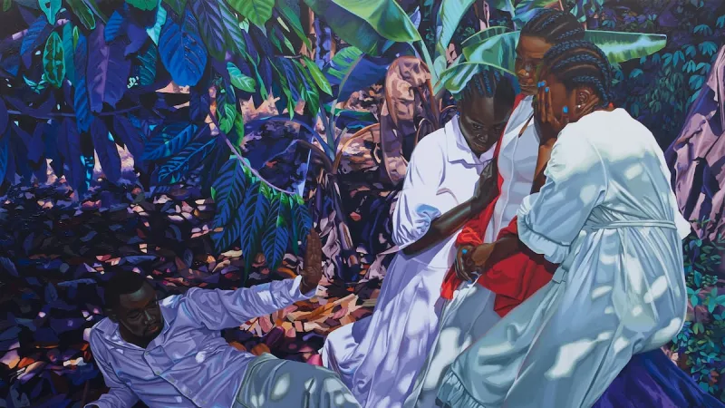 This rising painter reimagines Renaissance art in a cocoa plantation in Cameroon