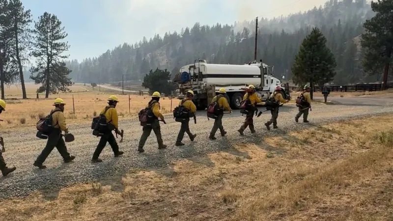 Crews work with limited resources on Rowe Creek Complex Fire