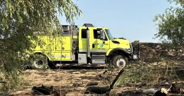 Firefighters contain 8-acre fire near Harmony Lane