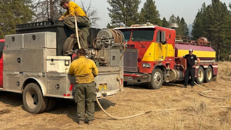 Firefighters make progress on securing "trouble areas" of Rowe Creek Complex Fire