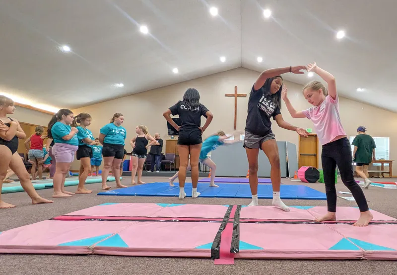Tumbling takes a turn at Freedom Hill Church