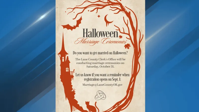 Lane County clerk to open Sept. 1 registration for Halloween marriage ceremonies