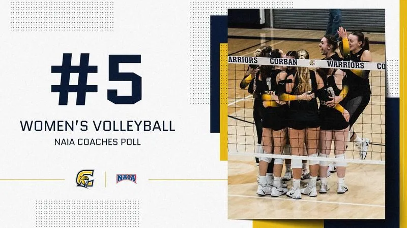 Warriors Open 2026 Campaign Ranked Top Five in Preseason NAIA Women's Volleyball Top 25 Poll