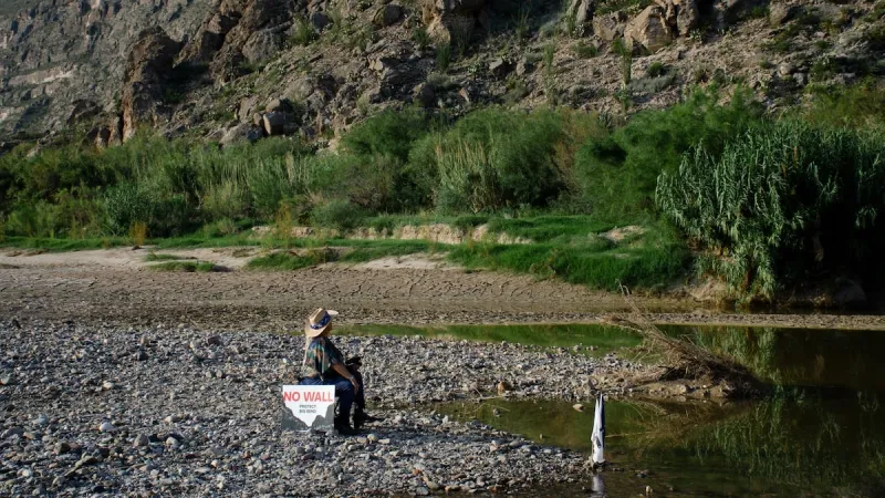 At Big Bend National Park, bulldozers begin clearing pristine desert land for border barrier work