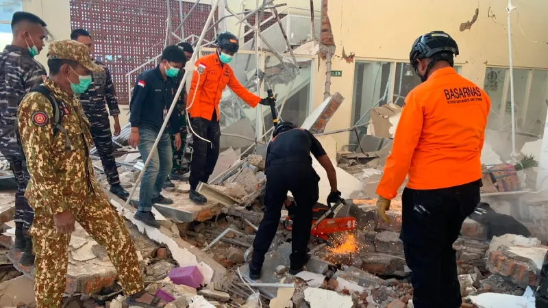 Magnitude 7.7 earthquake strikes off Indonesia's coast, killing at least 38