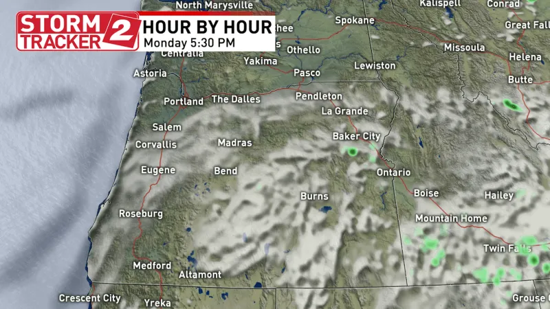 Morning clouds linger in western Oregon, but afternoons stay sunny with highs near 80s