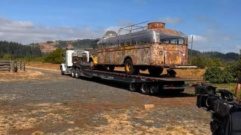 Ken Kesey's original "Furthur" bus leaves Oregon for first time in decades