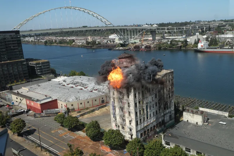 Boom Town! Centennial Mills Demolition Underway