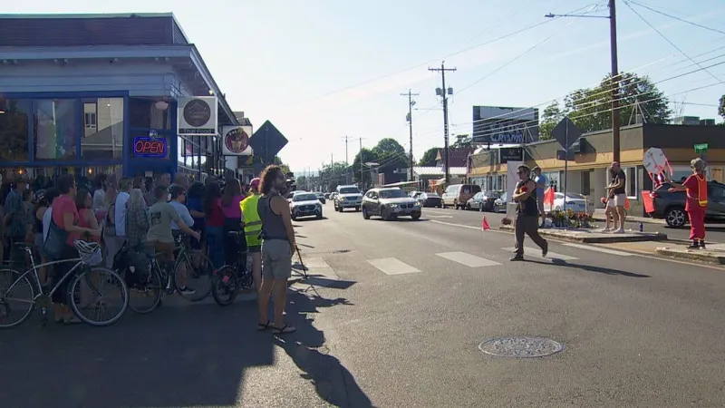 Friends, city leaders hold 10-anniversary vigil for Fallon Smart, killed by driver