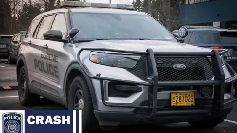 Car crashes into USPS vehicle on River Road in Eugene