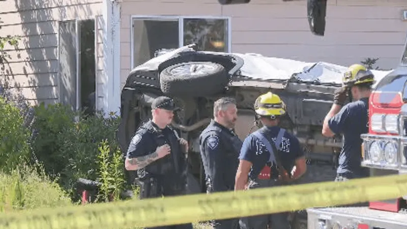 Four pedestrians struck after SUV rolls over in Springfield crash
