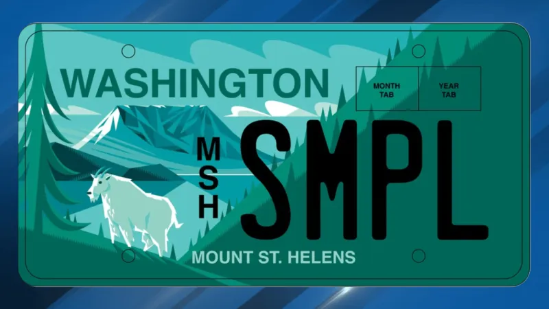 Washington drivers get new Mount St. Helens license plate option