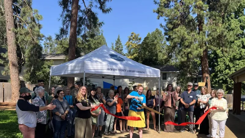 New Phoenix Library pollinator garden grows from Almeda Fire recovery