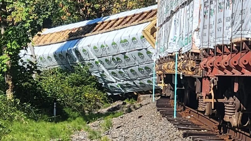 Train derails in Drain; no injuries reported