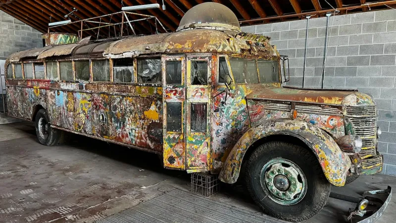 Ken Kesey's iconic psychedelic bus leaves Oregon for first time in nearly 60 years