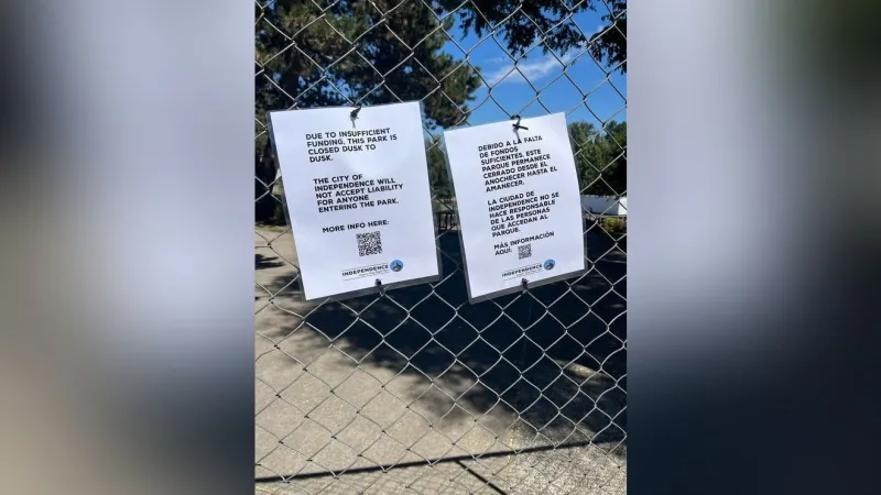 Oregon town closes parks, museum and library amid funding shortfall