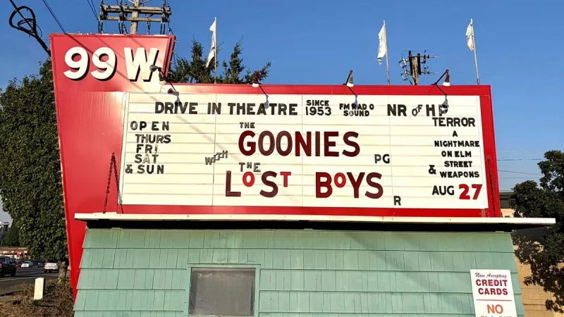 The Goonies And The Lost Boys Are Taking Over An Oregon Drive-In For One Glorious '80s Weekend