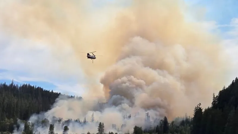 New wildfire burns near Hills Creek Reservoir; campground closed
