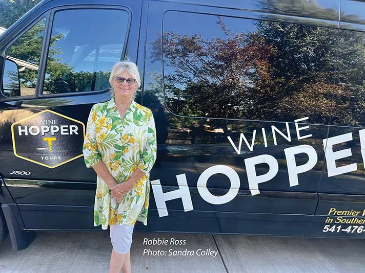 HOP ABOARD WITH WINE HOPPER -- by Sandra Colley