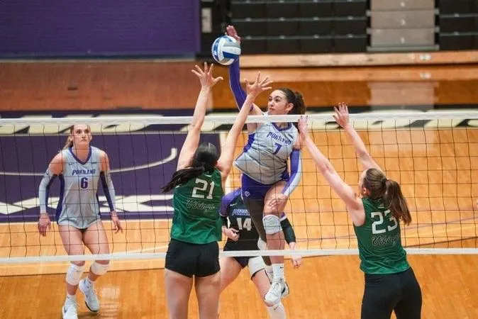 Pilot Volleyball Beats Portland State in Five-Set Match