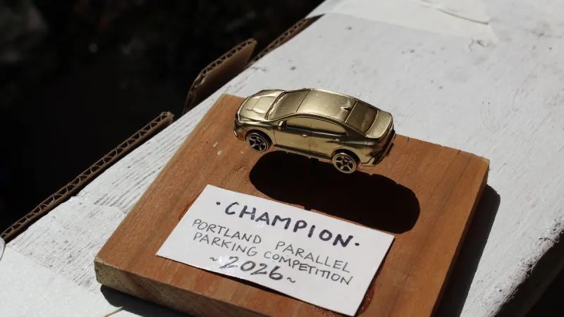 2nd annual Parallel Parking Competition draws hundreds to a small street in Southeast Portland