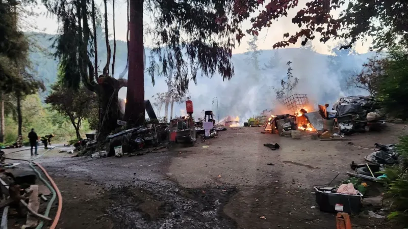 Rural house fire near Oregon coast extinguished in Lincoln County
