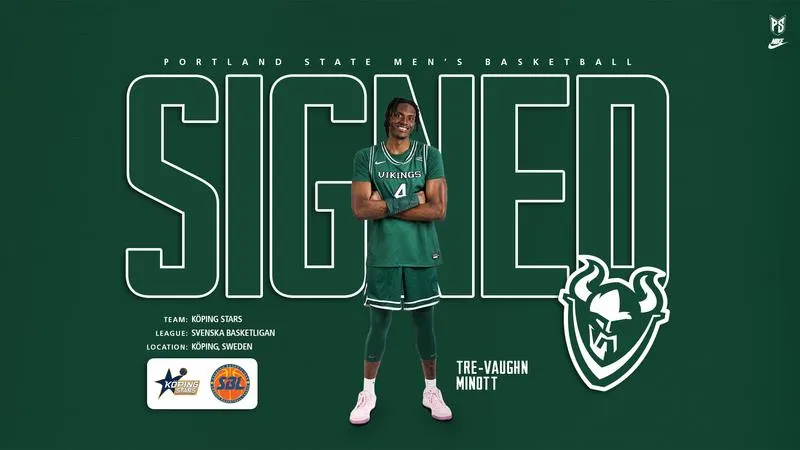 Tre-Vaughn Minott Signs with Kping Stars in Sweden, Reunites with PSU Teammate Jaylin Henderson