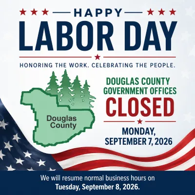 COUNTY OFFICES WILL CLOSE MONDAY IN OBSERVANCE OF LABOR DAY