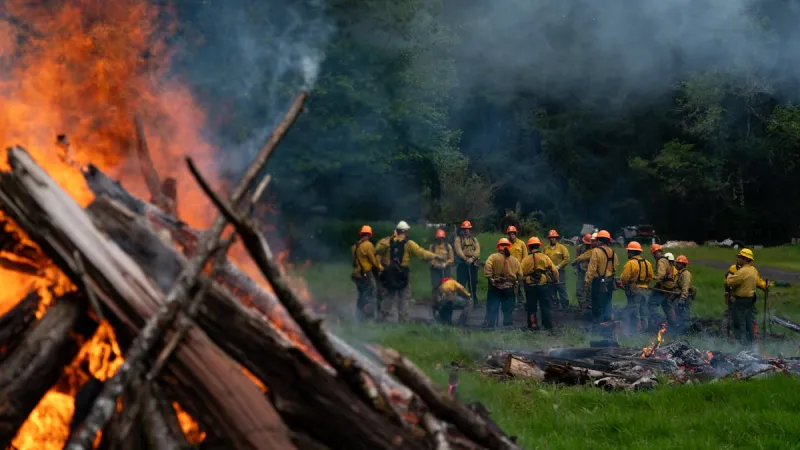 Incarcerated people among thousands of firefighters battling Oregon's aggressive fire season